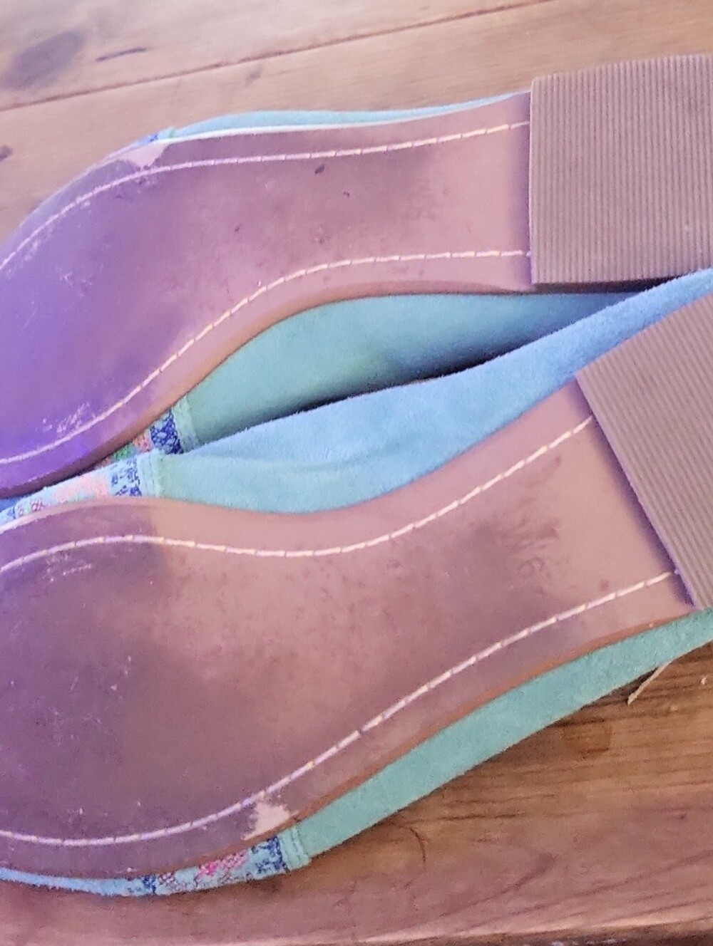 Anthropologie Latigo Begonia Embroidered Ballet Flats Size 9M - Picture 8 of 8
